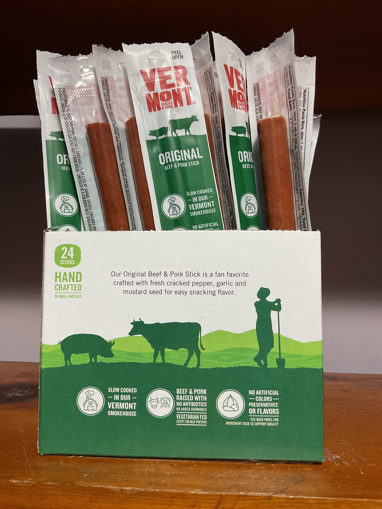 Vermont Smoke and Cure Beef/Pork Sticks